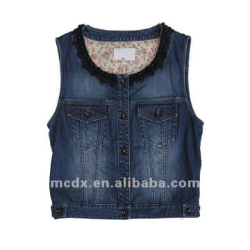 Gilet denim à la mode pour dames